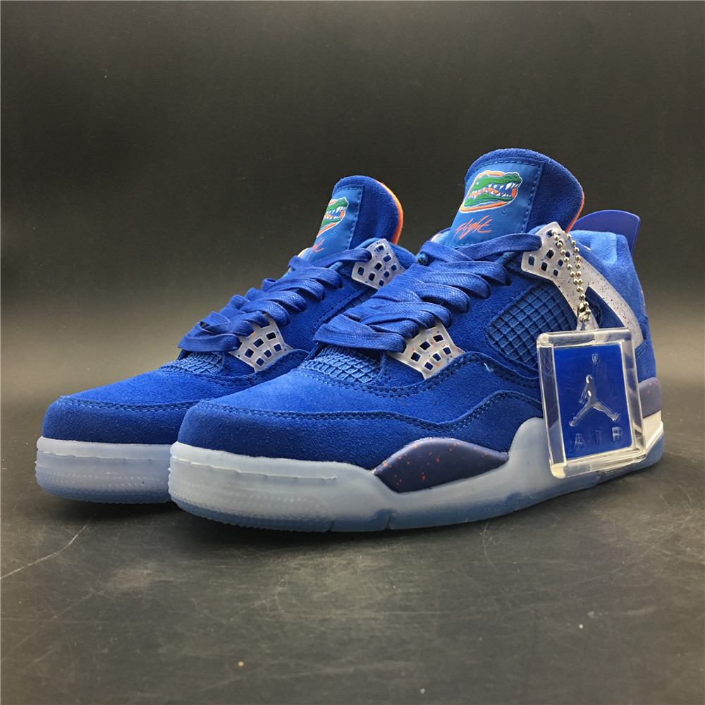 2019 Air Jordan 4 Blue Ice Sole Shoes